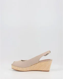 Alpargatas Tommy Hilfiger Iconic Elba Sling Back Wedge Taupe