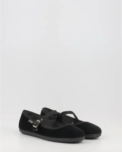 Bailarinas Victoria Oda Terciopelo 104913 Negro