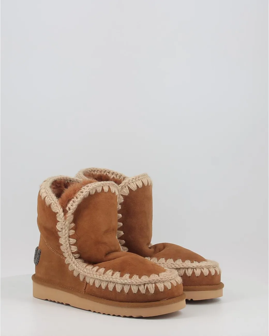 Botas Mou Eskimo 18 Glitter Logo Cog Cuero
