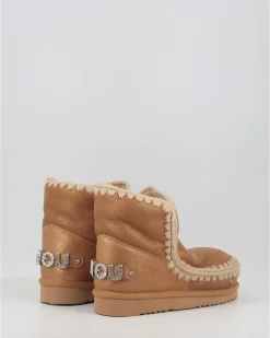 Botas Mou Eskimo 18 With Rhinestones Logo Cuero