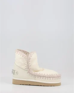 Botas Mou Eskimo 18 With Rhinestones Logo Blanco