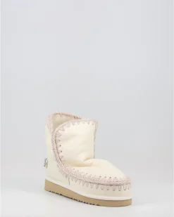 Botas Mou Eskimo 18 With Rhinestones Logo Blanco
