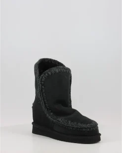 Botas Mou Eskimo Inner Wedge Short Bkbk Negro