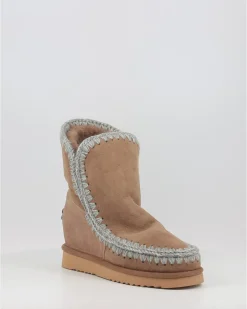 Botas Mou Eskimo Inner Wedge Short Taupe