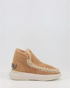 Botas Mou Eskimo Jogger Glitter Logo Cuero