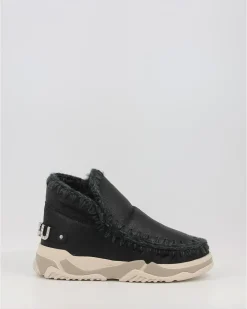 Botas Mou Eskimo Trainer Logo Rhinestones Negro