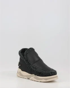 Botas Mou Eskimo Trainer Logo Rhinestones Negro