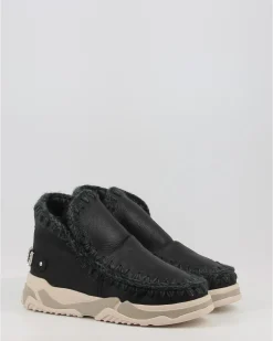 Botas Mou Eskimo Trainer Logo Rhinestones Negro