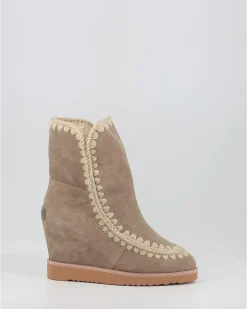 Botas Mou French Toe Wedge Short Gris