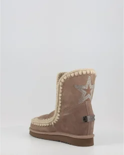 Botas Mou Inner Wedge Short Back Hotfix Star Gris