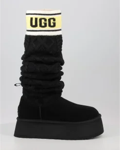 Botas Ugg Classic Sweater Letter Tall Negro