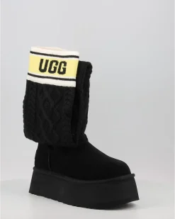 Botas Ugg Classic Sweater Letter Tall Negro