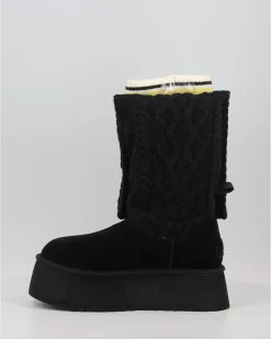 Botas Ugg Classic Sweater Letter Tall Negro