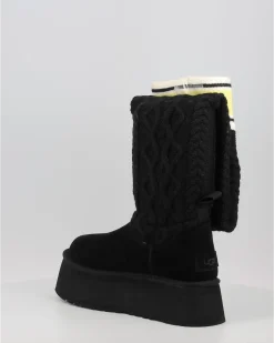 Botas Ugg Classic Sweater Letter Tall Negro