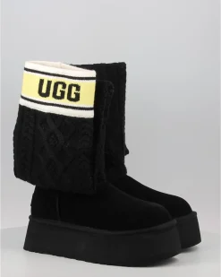 Botas Ugg Classic Sweater Letter Tall Negro