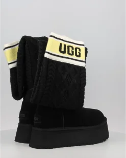 Botas Ugg Classic Sweater Letter Tall Negro