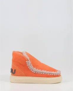 Botines Mou Bold Glitter Logo Apor Naranja