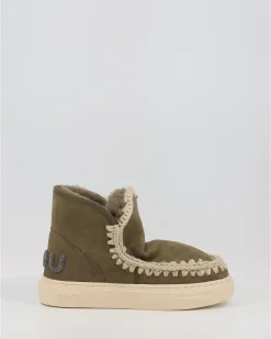 Botines Mou Bold Glitter Logo Moo Verde