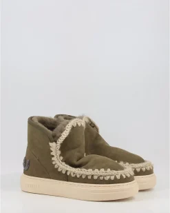 Botines Mou Bold Glitter Logo Moo Verde