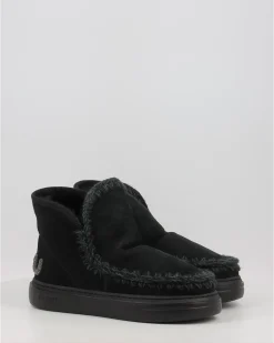 Botines Mou Eskimo Sneaker Bold Glitter Logo Bkbk Negro