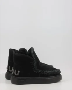 Botines Mou Eskimo Sneaker Bold Glitter Logo Bkbk Negro