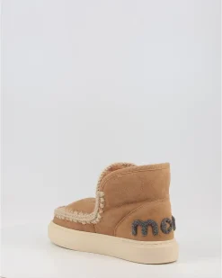Botines Mou Eskimo Sneaker Bold Glitter Logo Tob Cuero