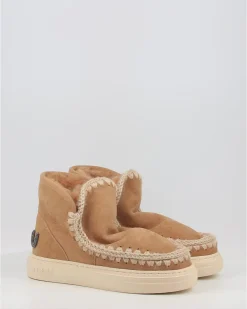 Botines Mou Eskimo Sneaker Bold Glitter Logo Tob Cuero