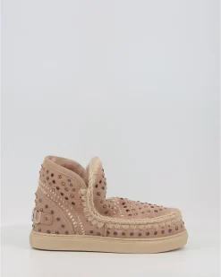 Botines Mou Eskimo Sneaker Studs&Stitch Cam Taupe