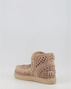 Botines Mou Eskimo Sneaker Studs&Stitch Cam Taupe
