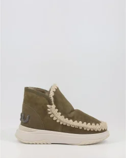 Botines Mou Jogger Glitter Logo Moo Verde