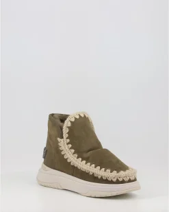Botines Mou Jogger Glitter Logo Moo Verde