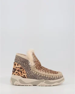 Botines Mou Trainer Mixed Ponyskin Posmch Animal Print