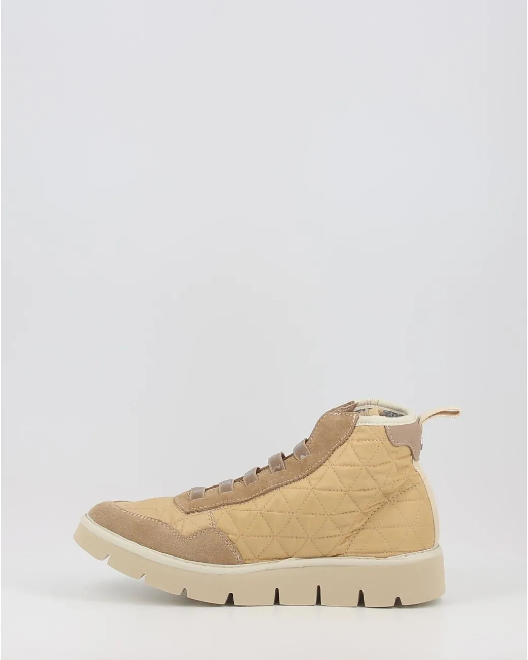 Botines Panchic P05 Ankle Boot Pespunteado Beig