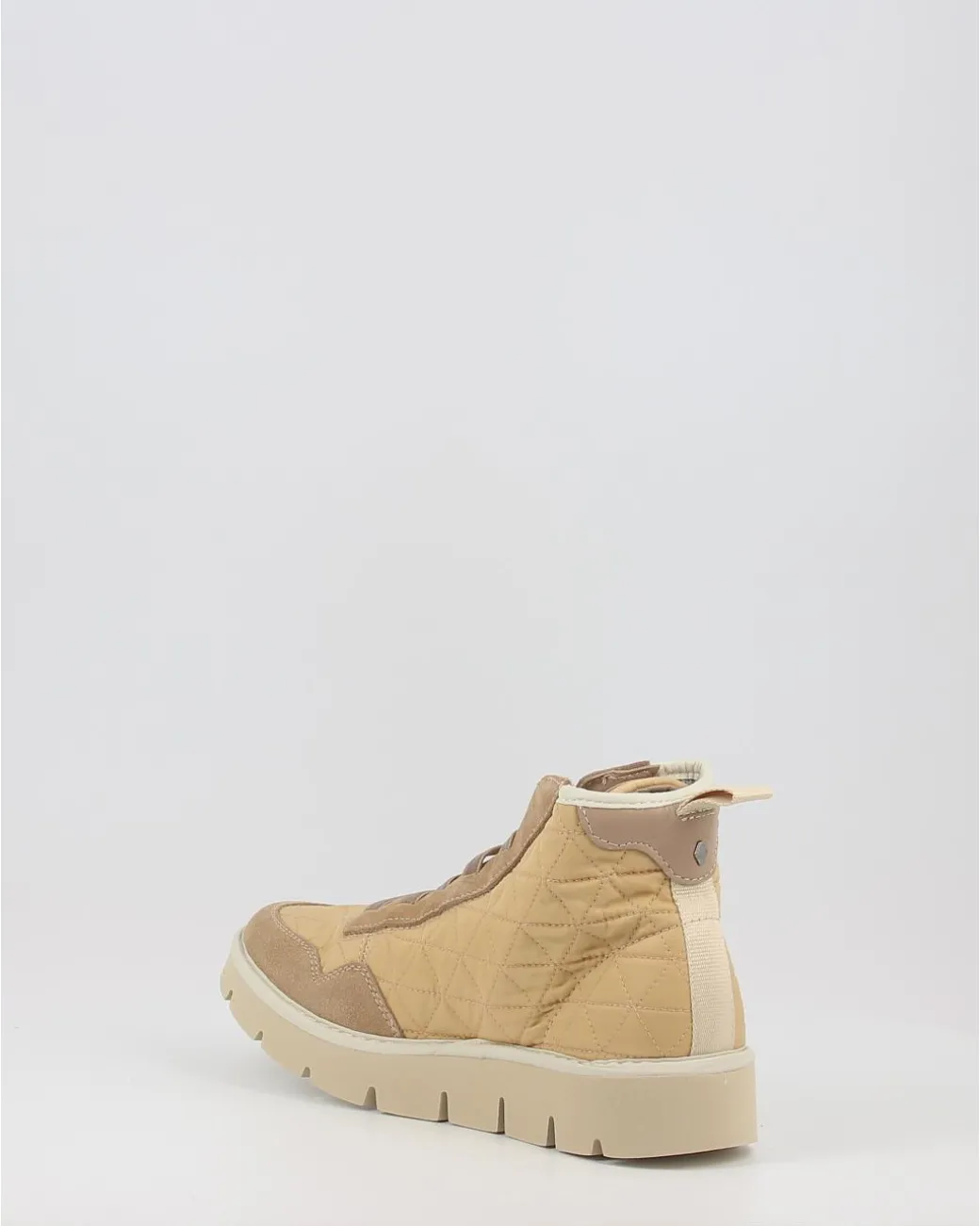 Botines Panchic P05 Ankle Boot Pespunteado Beig