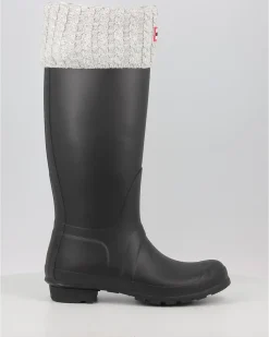 Calcetines Hunter Recycled Mini Cable Boot Tall Gris