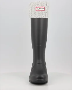 Calcetines Hunter Recycled Mini Cable Boot Tall Gris
