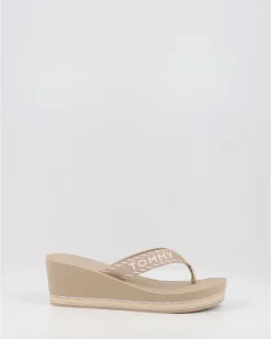 Chanclas Tommy Hilfiger Tommy Webbing H Wedge Sandal Verde