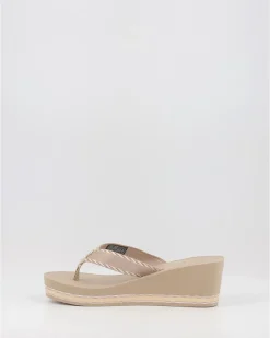 Chanclas Tommy Hilfiger Tommy Webbing H Wedge Sandal Verde