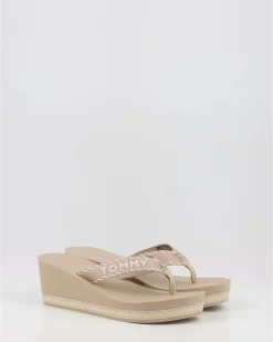 Chanclas Tommy Hilfiger Tommy Webbing H Wedge Sandal Verde