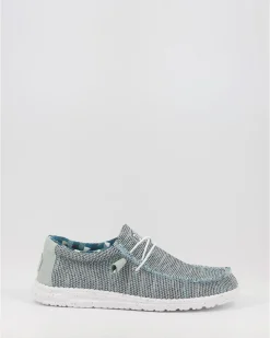 Náuticos Hey Dude Wally Sox Gris