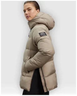Plumiferos Ecoalf Fujialf Jacket Woman Marron