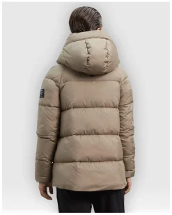 Plumiferos Ecoalf Fujialf Jacket Woman Marron