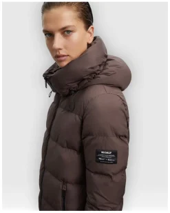 Plumiferos Ecoalf Manliealf Jacket Woman Marron