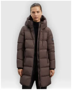 Plumiferos Ecoalf Manliealf Jacket Woman Marron