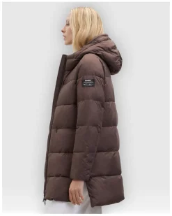 Plumiferos Ecoalf Marangualf Jacket Woman Marron