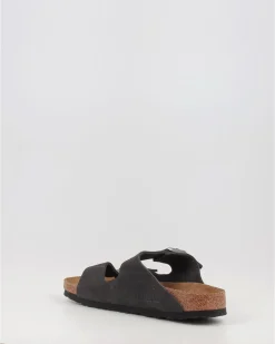 Sandalias Birkenstock Arizona Vl Sfb Leather Gris