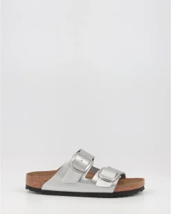 Sandalias Birkenstock Arizona Big Buckle Bf Plata