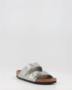 Sandalias Birkenstock Arizona Big Buckle Bf Plata