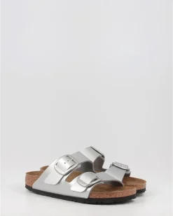 Sandalias Birkenstock Arizona Big Buckle Bf Plata