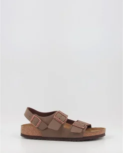 Sandalias Birkenstock Milano Bfbc Narrow Marron